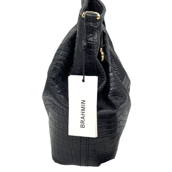 Brahmin Renata Croco Leather Tote Bag New - Picture 9 of 16